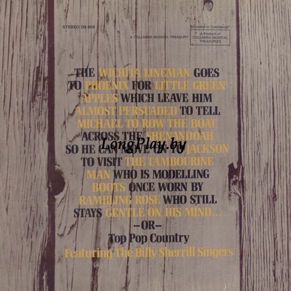 The Billy Sherrill Singers - Top Pop Country ++++