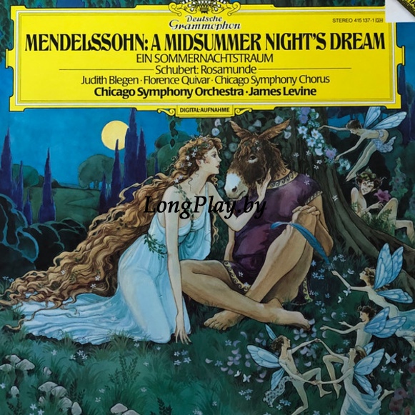 Felix Mendelssohn-Bartholdy  - A Midsummer Night's Dream = Ein Sommernachtstraum = Songe D'Une Nuit D'Ete / Rosamunde ++++