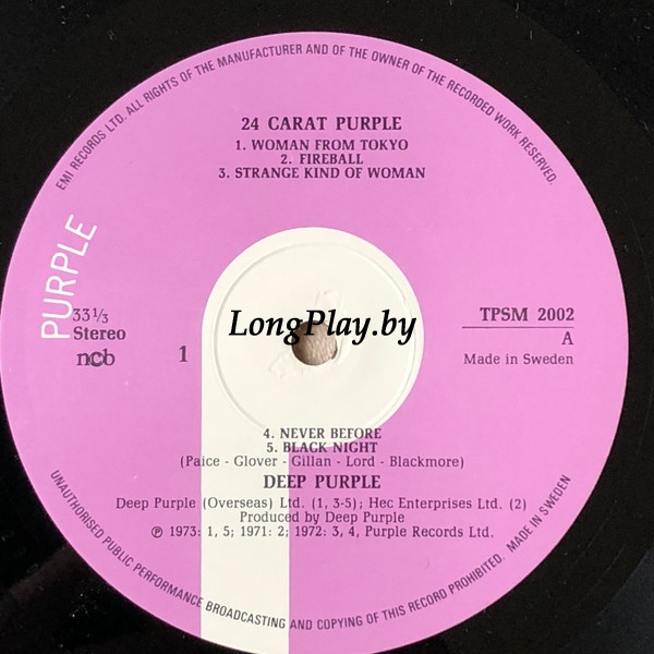 Deep Purple  - 24 Carat Purple ORIG ++++